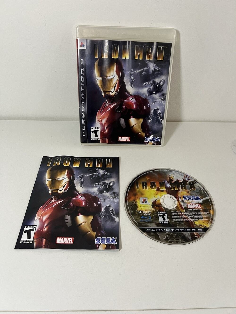 Iron Man PS3 Complete CIB Sony PlayStation 3 Marvel Sega Game Disc Is Mint